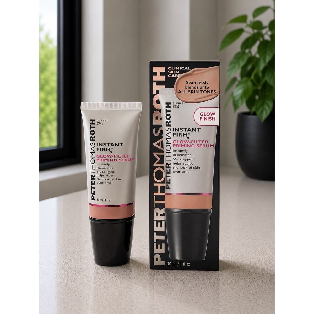 $43 New Peter Thomas Roth Instant FIRMx Glow-Filter Priming Serum 1 oz